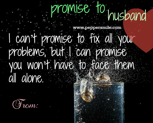 Promise To Husband