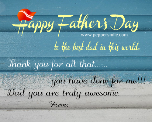 Happy Fathers Day Message