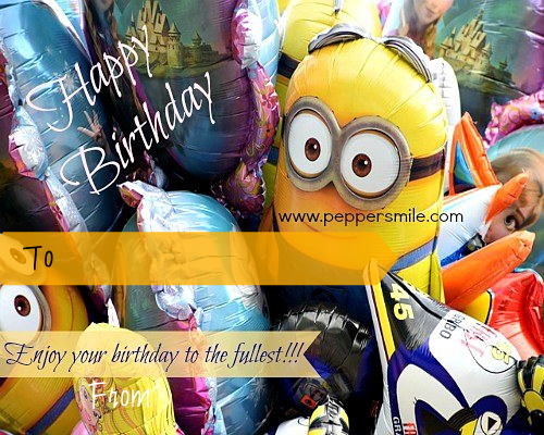 Happy Birthday Balloons Peppersmile