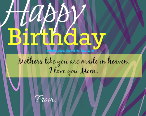 Happy Birthday Message For Mother