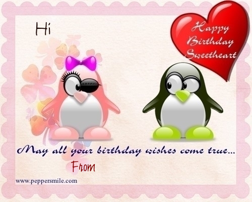 Happy Birthday Wish By Penguin