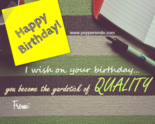 Happy Birthday Wishes Quality Engineer