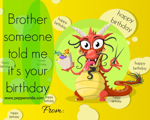 birthday greetings for brother