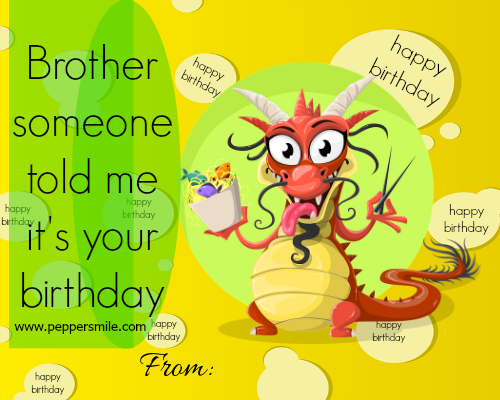 Birthday Greetings For Brother