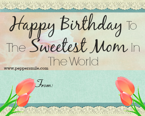 birthday message for mother