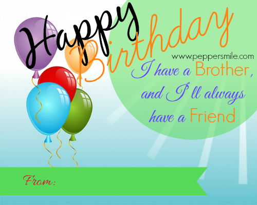 happy birthday message for brother