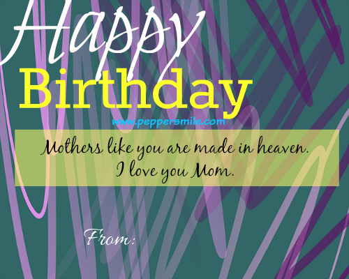 happy birthday message for mother