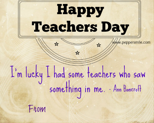 Happy Teachers Day Greeting Card