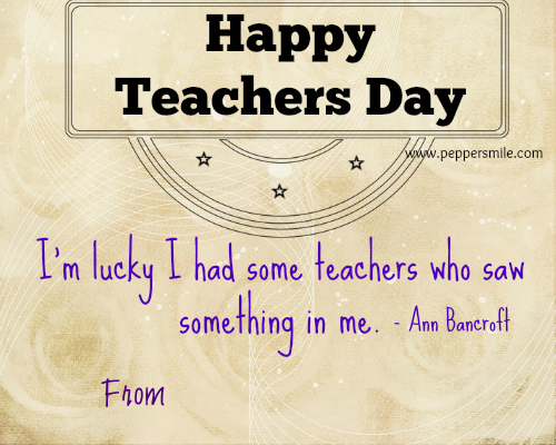 happy teachers day greeting card