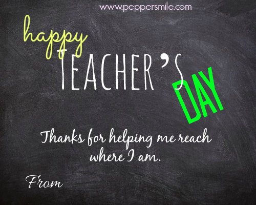 Teachers Day Card